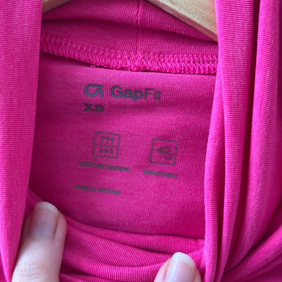 Lightweight Pink GapFit Long Sleeve Turtleneck XS - Picture 4 of 6